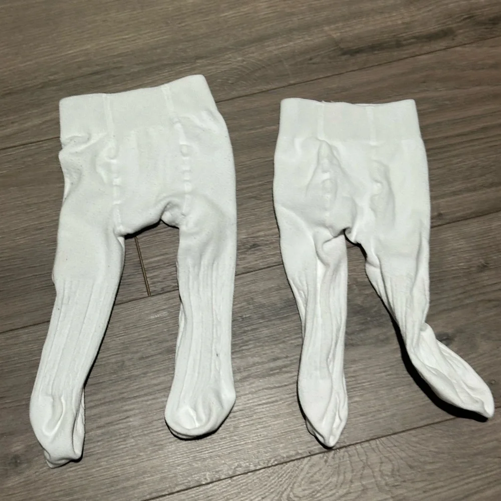 Source Unknown White Baby Tights - Pair